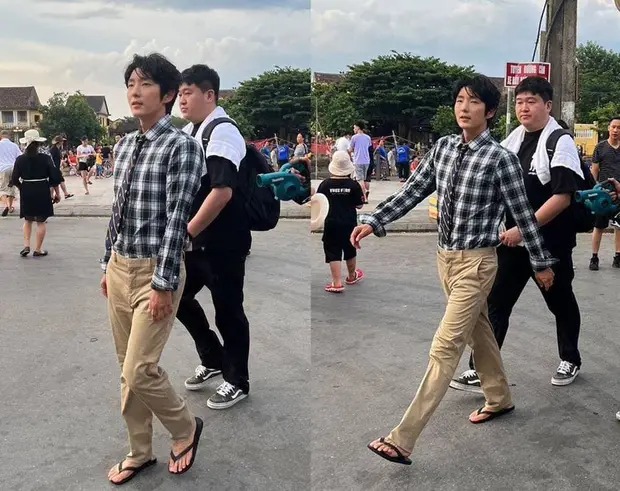 Đà Nẵng thành điểm ghi hình cực hot của sao Hàn dạo này: Lee Jun Ki hóa rể Việt, Lee Je Hoon quay phim mới cực ngầu trong đêm - Ảnh 16.