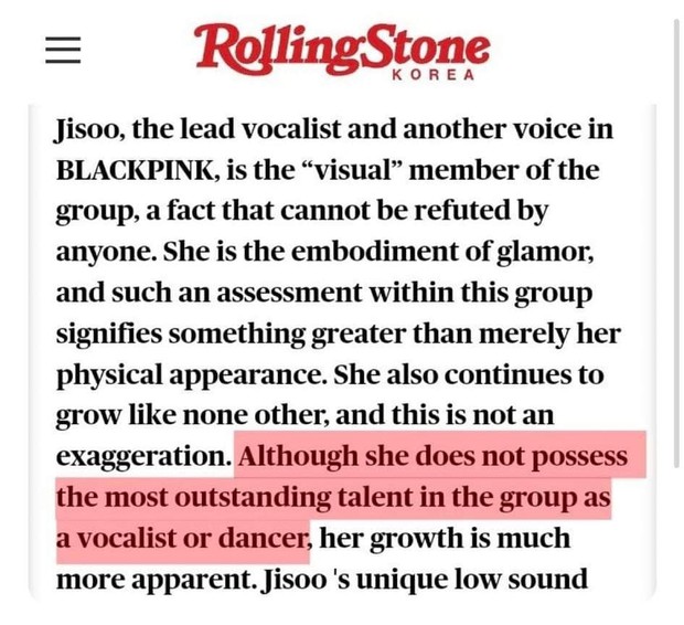 Đăng bài thiếu tôn trọng Jisoo và Lisa (BLACKPINK), Rolling Stone Hàn Quốc phải lên tiếng xin lỗi - Ảnh 3.