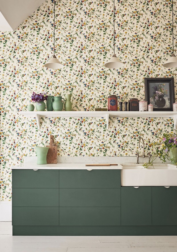 Trang trí nhà bếp bằng giấy dán tường dễ dàng, đơn giản và tiết kiệm hơn hẳn so với dùng gạch ốp - Ảnh 10.