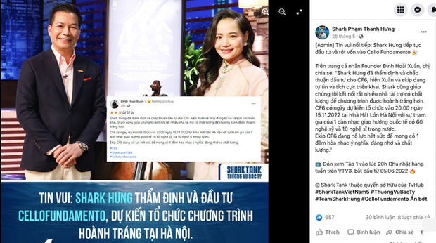 Từng được công bố giải ngân, nay deal Cello Fundamento bể kèo, Shark Hưng chính thức trở thành cá mập không rót đồng nào sau Shark Tank mùa 4 - Ảnh 2.