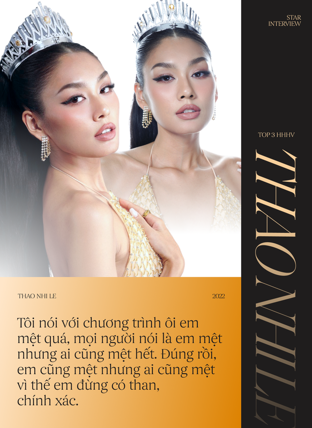 Phỏng vấn Top 3 Hoa hậu Hoàn vũ Việt Nam 2022: Ngọc Châu, Thảo Nhi, Thủy Tiên chia sẻ gì? - Ảnh 8.