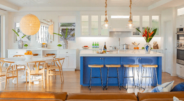 Biến hóa căn bếp gia đình từ phong cách đến không gian với gam màu xanh - Ảnh 7.