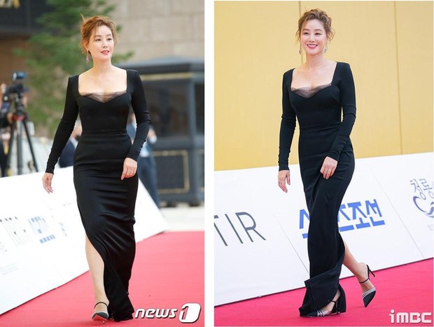 Hoa hậu Hàn Quốc khoe thềm ngực sexy tuổi 55, mặt lộ nếp nhăn vẫn gây thương nhớ - Ảnh 1.
