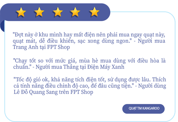 3 quạt điện thông minh Trung, Nhật, Việt: Không cần cắm điện, điều chỉnh đến 100 mức gió - Ảnh 6.