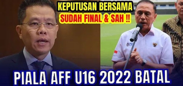 LĐBĐ Indonesia lên tiếng về thông tin hủy giải đấu mà đội nhà cùng bảng với Việt Nam - Ảnh 1. LĐBĐ Indonesia lên tiếng về thông tin hủy giải đấu mà đội nhà cùng bảng với Việt Nam - Ảnh 1.