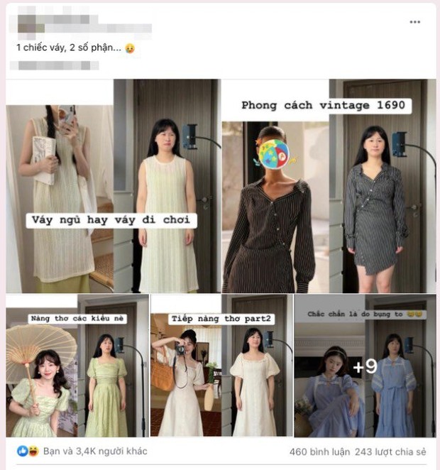 Một chiếc váy, hai số phận: Cô gái chứng minh mua hàng online mà không hợp dáng thì cũng hỏng - Ảnh 1.