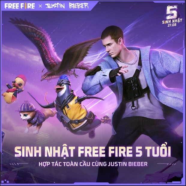 Sau BTS, ngôi sao thế giới tiếp theo hợp tác cùng Free Fire là Justin Bieber - Ảnh 1.