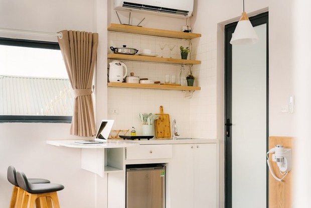 Chàng trai cải tạo sân thượng xuống cấp thành phòng ở, view phố cổ Hà Nội đẹp bất ngờ - Ảnh 4.