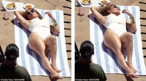 Jennifer Lopez sexy khó cưỡng tuổi 53 trong hậu trường chụp ảnh áo tắm - Ảnh 7.