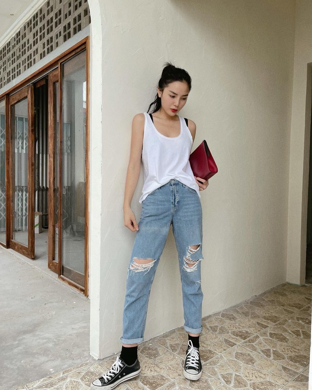 Kiểu quần jeans sao Việt diện nhiều nhất: Hack dáng hiệu quả hơn cả jeans ống rộng - Ảnh 4.