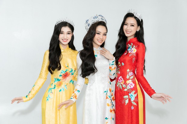 Những lần top 3 Miss World Vietnam 2022 đọ sắc xinh đẹp với áo dài sau khi đăng quang - Ảnh 8.