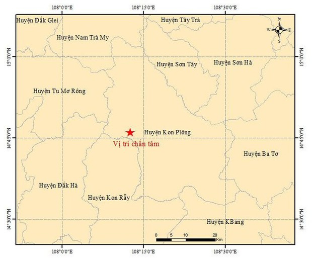 Động đất rất mạnh ở Kon Tum, người dân Quảng Nam và Đà Nẵng hoảng hốt khi cảm nhận rõ rung lắc - Ảnh 1.