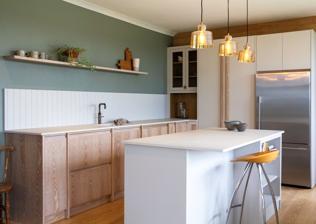 Những thiết kế nhà bếp với gam màu xanh lá khiến bạn không chê vào đâu được - Ảnh 3.