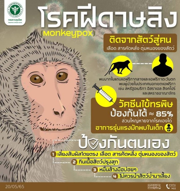 Thái Lan lên kế hoạch tiêm vaccine phòng bệnh đậu mùa khỉ - Ảnh 1.
