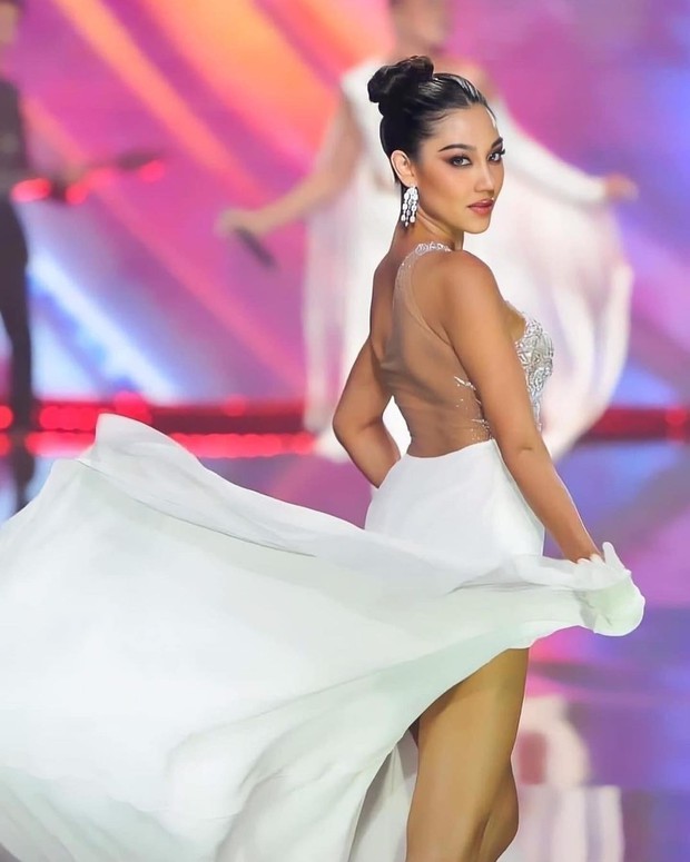 Đối thủ cũ của Tiểu Vy gây tiếc nuối khi dừng chân ở Á hậu 1 tại Hoa hậu Hoàn vũ Thái Lan 2022 - Ảnh 3.