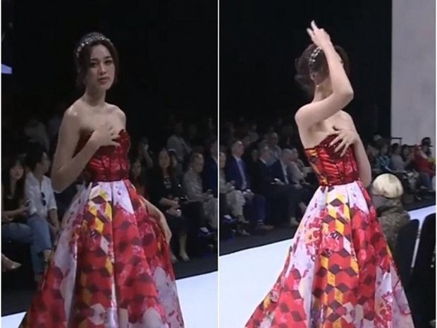 Nhiều lần gặp sự cố váy áo ngay giữa thảm đỏ nhưng Hoa hậu Đỗ Thị Hà đều xử lý cực khéo - Ảnh 9.