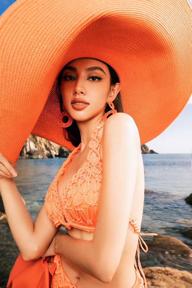 Mặc lại áo tắm của Thuỳ Tiên, Bùi Quỳnh Hoa mang sắc vóc sexy đến với Supermodel International - Ảnh 7.