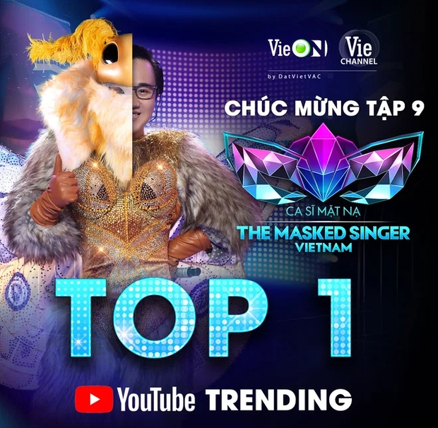 Tập 9 The Masked Singer Vietnam chiếm Top 1 Trending YouTube thần tốc - Ảnh 2.