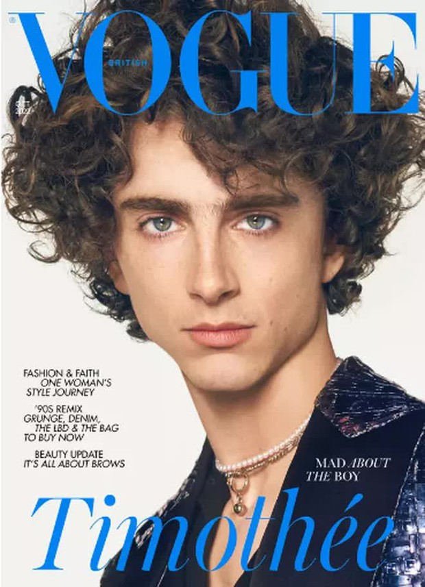 Timothée Chalamet - người đàn ông đầu tiên xuất hiện 1 mình trên trang bìa tạp chí Vogue Anh - Ảnh 3.