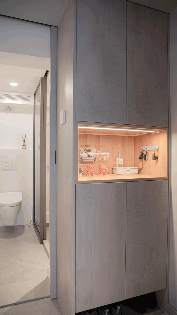 Loại bỏ 2/3 phòng ngủ, đôi vợ chồng biến căn hộ 64m2 thành nơi rộng rãi không tưởng - Ảnh 5. Loại bỏ 2/3 phòng ngủ, đôi vợ chồng biến căn hộ 64m2 thành nơi rộng rãi không tưởng - Ảnh 5.