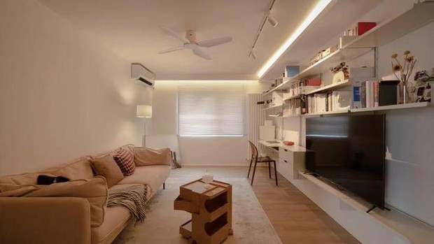 Loại bỏ 2/3 phòng ngủ, đôi vợ chồng biến căn hộ 64m2 thành nơi rộng rãi không tưởng - Ảnh 14. Loại bỏ 2/3 phòng ngủ, đôi vợ chồng biến căn hộ 64m2 thành nơi rộng rãi không tưởng - Ảnh 14.