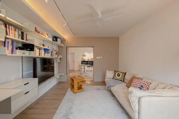 Loại bỏ 2/3 phòng ngủ, đôi vợ chồng biến căn hộ 64m2 thành nơi rộng rãi không tưởng - Ảnh 13. Loại bỏ 2/3 phòng ngủ, đôi vợ chồng biến căn hộ 64m2 thành nơi rộng rãi không tưởng - Ảnh 13.