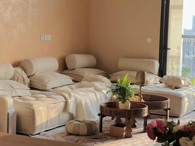 Căn hộ 145m2 tràn ngập ánh hoàng hôn ở trung tâm Hà Nội, phòng khách thoải mái như ở ngoài trời - Ảnh 11. Căn hộ 145m2 tràn ngập ánh hoàng hôn ở trung tâm Hà Nội, phòng khách thoải mái như ở ngoài trời - Ảnh 11.