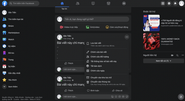 Cách chỉnh sửa, xóa và khôi phục một bài đăng trên Facebook - Ảnh 1.