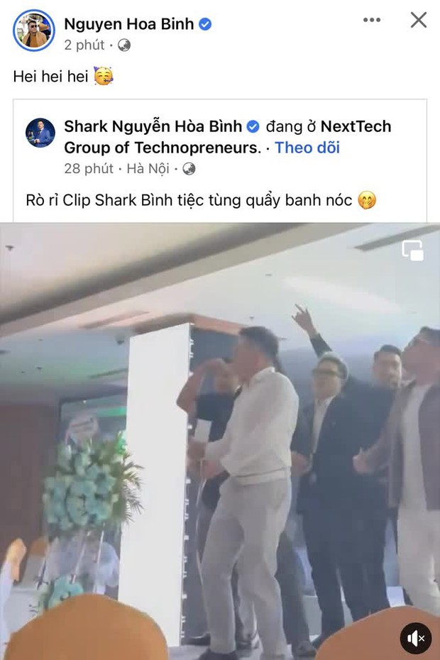 Shark Bình đưa Phương Oanh dự tiệc công ty, nhảy cùng nhau thân mật - Ảnh 1.