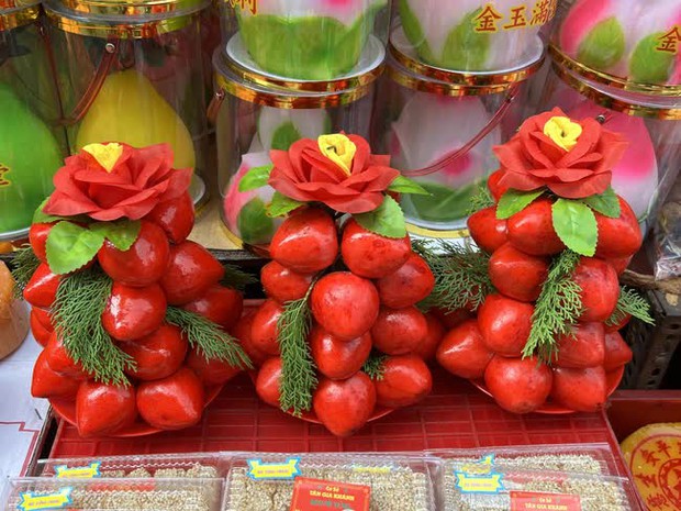 Vòng quanh chợ Phùng Hưng, tròn mắt với vô vàn món bánh truyền thống của người Hoa dịp Tết Nguyên đán - Ảnh 6.