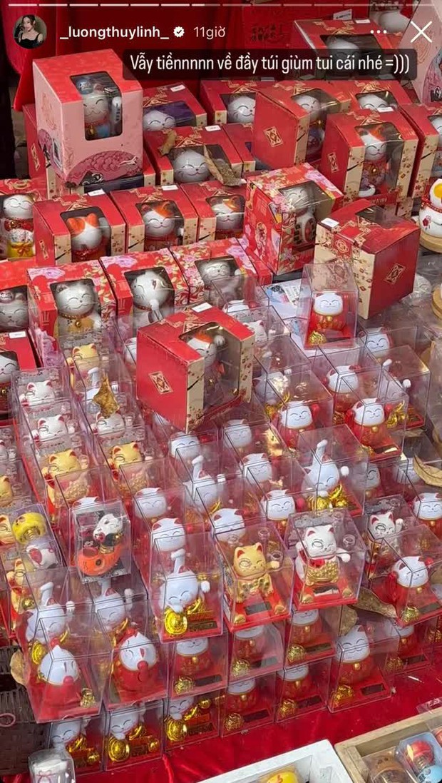 Tình hình sắm Tết của sao Việt: HHen Niê đích thân ra chợ, Lương Thùy Linh tậu vật phẩm phong thủy hút tiền tài - Ảnh 8.
