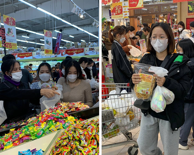 Ra siêu thị mới biết bánh kẹo cân hot thế nào dịp Tết: Người mua đông nườm nượp vì đủ loại, giá thì hợp lý - Ảnh 8.