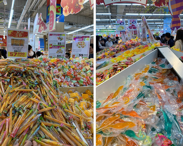 Ra siêu thị mới biết bánh kẹo cân hot thế nào dịp Tết: Người mua đông nườm nượp vì đủ loại, giá thì hợp lý - Ảnh 4.