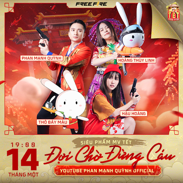 Free Fire công bố MV Tết 2023: Hào hứng với màn hợp tác của các giọng ca nổi tiếng Phan Mạnh Quỳnh và Hoàng Thùy Linh - Ảnh 2.