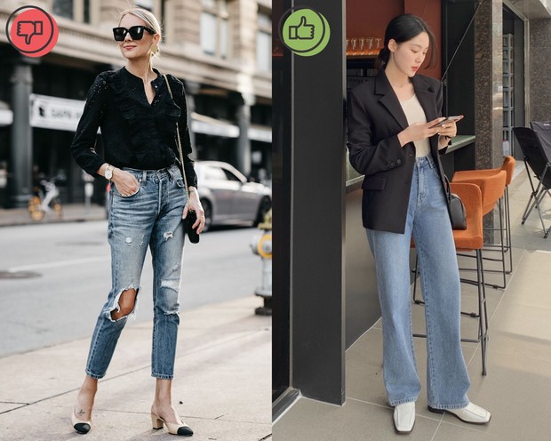 Những kiểu jeans lỗi trend bạn nên hạn chế sử dụng