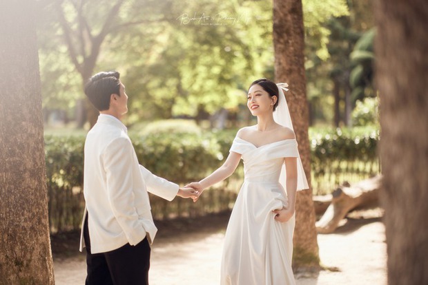 Bộ ảnh cưới đẹp như mơ tại Hàn Quốc lần đầu được Bình An - Phương Nga hé lộ - Ảnh 6.