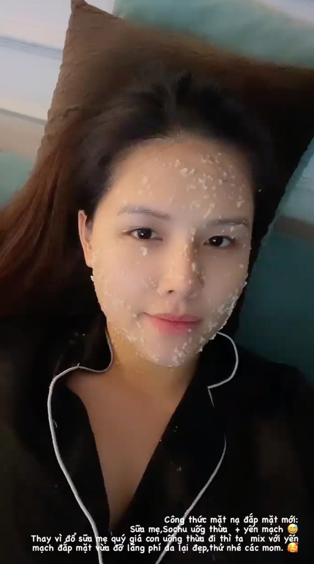 Một mẹ bỉm Vbiz gây choáng khi khoe mặt mộc, netizen tá hoả khi biết được tips dưỡng da độc lạ - Ảnh 3.