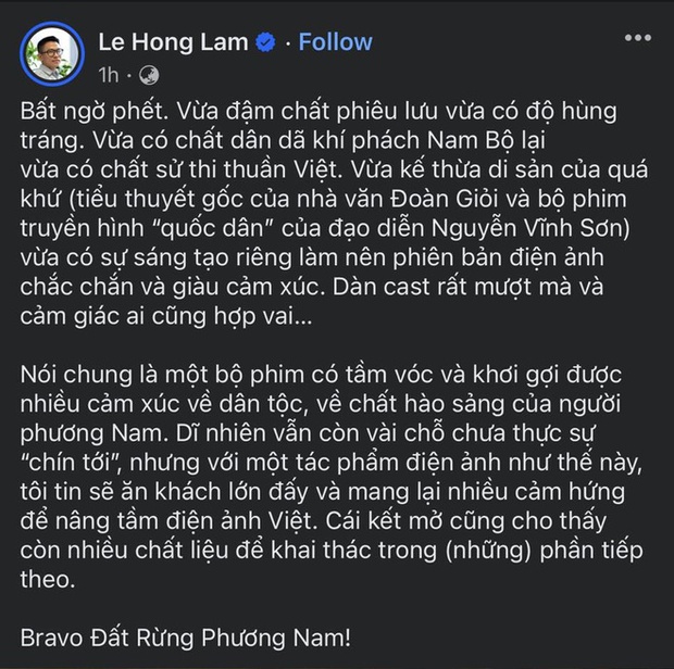 Khán giả review nóng Đất Rừng Phương Nam: Bom tấn tìm chỗ chê cũng khó, người được khen nhiều nhất không phải Trấn Thành - Ảnh 12.