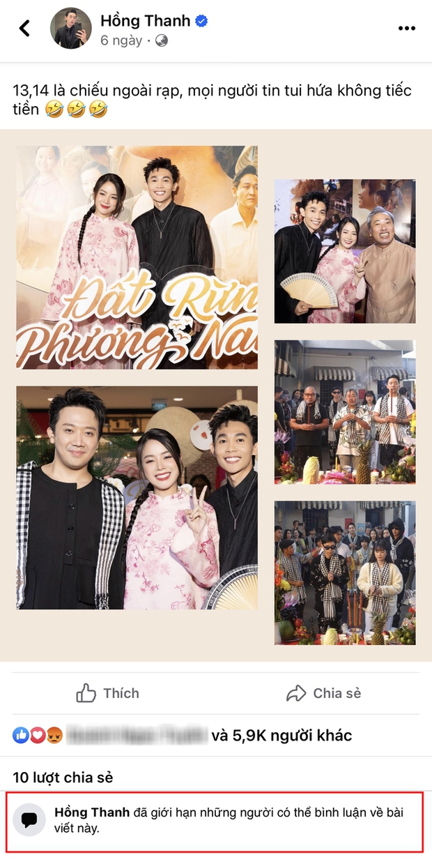 Lộ diện phản ứng gây sốt của chính chủ sau bình luận gần gũi với Trấn Thành: Netizen thích mê không dứt!