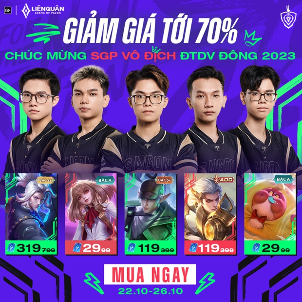 Đại tiệc ăn mừng SGP vô địch: Garena gửi lời tri ân, khẳng định vị thế chiều lòng fan hâm mộ hàng đầu
