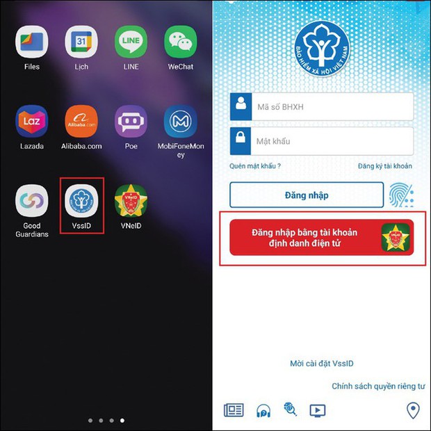 Quên số BHXH dài và khó nhớ đi, đây là cách đăng nhập VssID bằng tài khoản VNeID cực kỳ dễ dàng! - Ảnh 2.