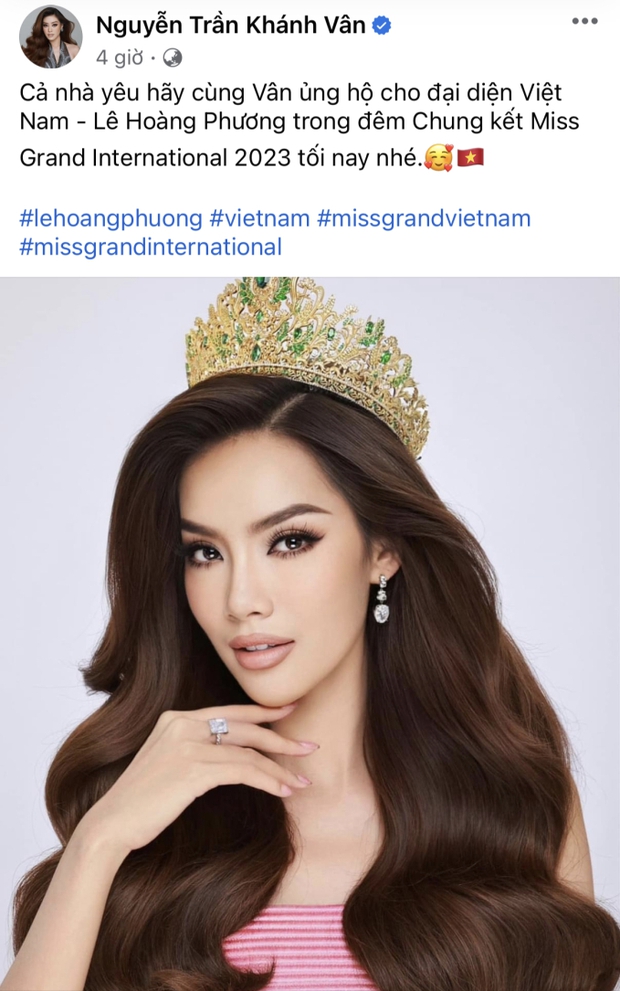 Lê Hoàng Phương trước giờ G Chung kết Miss Grand International: Dàn sao Việt đồng loạt ủng hộ, vị trí ở bảng dự đoán gây bất ngờ - Ảnh 6.