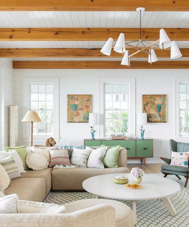 8 quy tắc thiết kế giúp cải thiện đáng kể không gian phòng khách chật hẹp - Ảnh 4.