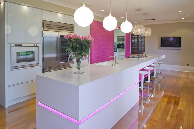 Những căn bếp màu hồng tạo điểm nhấn xinh xắn cho ngôi nhà - Ảnh 8.