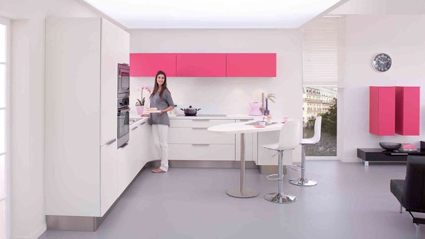 Những căn bếp màu hồng tạo điểm nhấn xinh xắn cho ngôi nhà - Ảnh 4.