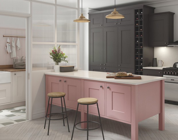 Những căn bếp màu hồng tạo điểm nhấn xinh xắn cho ngôi nhà - Ảnh 3.
