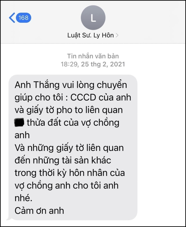 “Vua cá Koi” bất ngờ tung tin nhắn của luật sư về vụ ly hôn trước, nói rõ điều này về Hà Thanh Xuân - Ảnh 2. “Vua cá Koi” bất ngờ tung tin nhắn của luật sư về vụ ly hôn trước, nói rõ điều này về Hà Thanh Xuân - Ảnh 2.