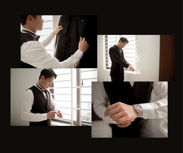 Nam thần U23 Việt Nam cưng chiều vợ đến nước mắt trong ngày ăn hỏi