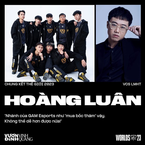 BLV Hoàng Luân chấn động bảng đấu của GAM tại CKTG 2023, fan VCS và chính chủ không thể tin được
