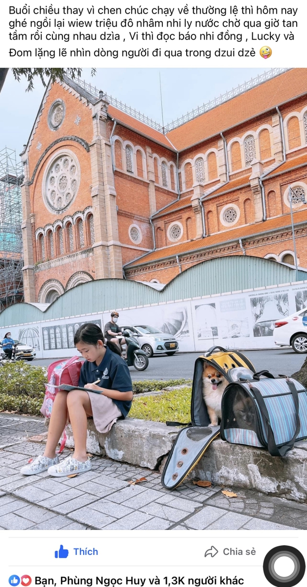 Phùng Ngọc Huy khám phá phản ứng của mình khi chứng kiến con gái Lavie đọc báo bên vệ đường